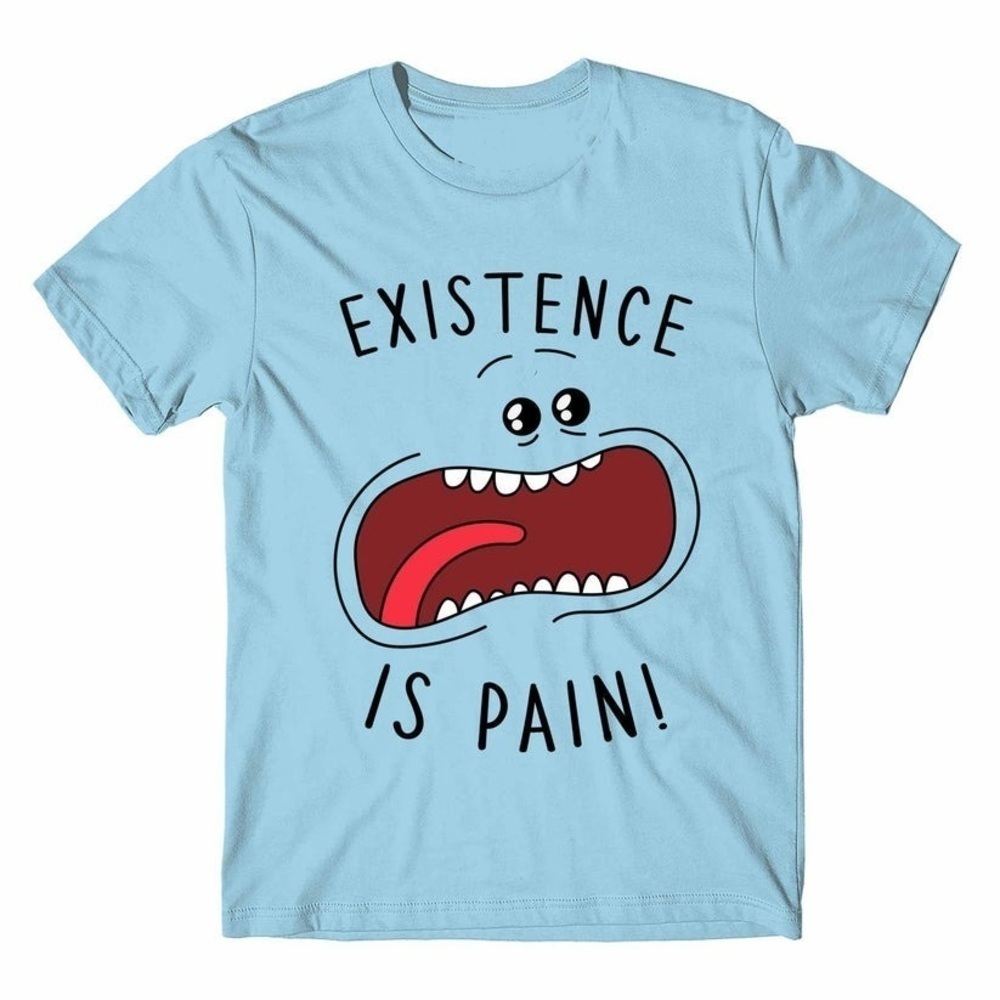 Rick And Morty EXISTENCE IS PAIN Cartoon Retro Fan Unisex T-Shirt